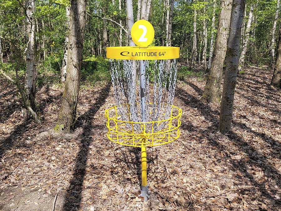 DiscGolf i skoven