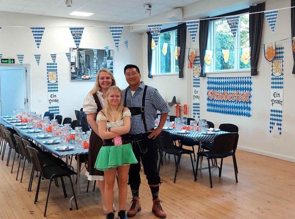Oktoberfest i festsalen, fødselsdag