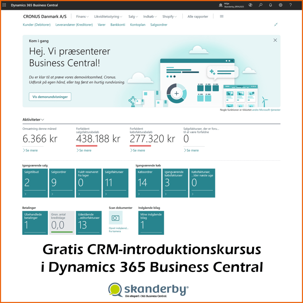 Skanderby Gratis CRM Kursus i 365 BC