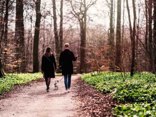 Par på tur i Risskov Aarhus